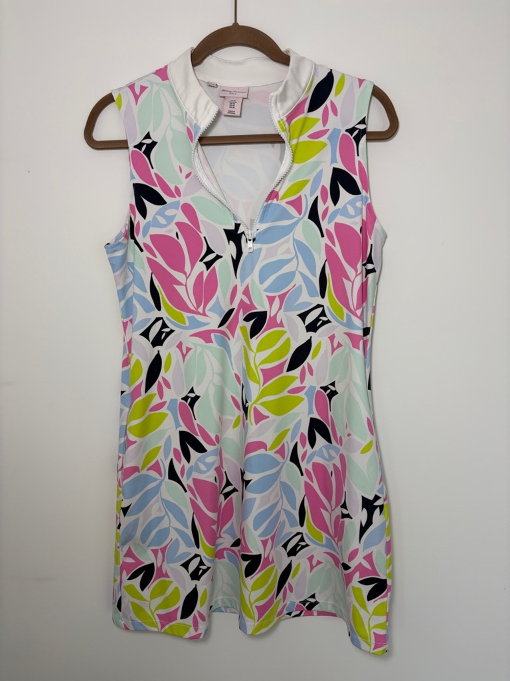Tommy Bahama Golf Sleeveless Zip-Front Dress - M- UPF